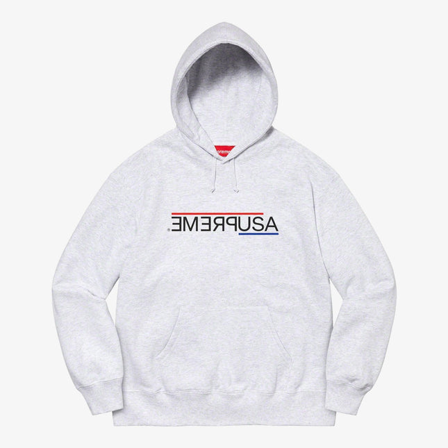 Supreme Hooded Sweatshirt 'USA' Ash Grey (FW21) - SOLE SERIOUSS (1)