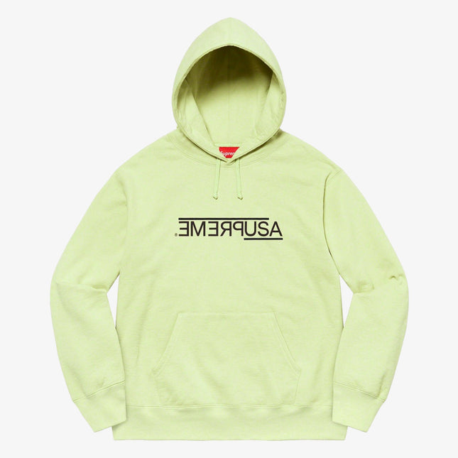 Supreme Hooded Sweatshirt 'USA' Light Sage (FW21) - SOLE SERIOUSS (1)