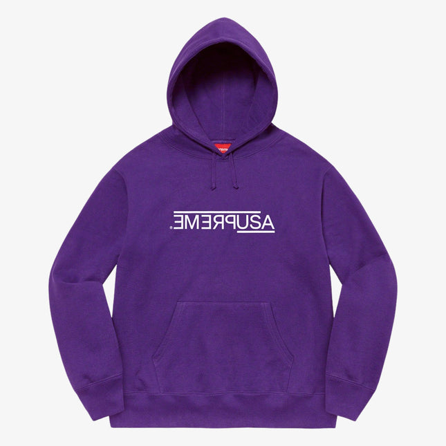 Supreme Hooded Sweatshirt 'USA' Purple (FW21) - SOLE SERIOUSS (1)