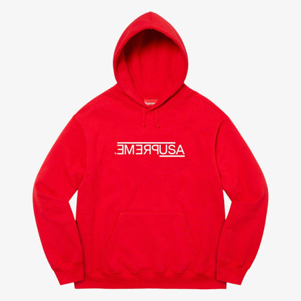 Supreme Hooded Sweatshirt 'USA' Red FW21 - SOLE SERIOUSS (1)