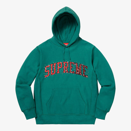 Supreme Hooded Sweatshirt 'Water Arc' Dark Teal (FW18) - SOLE SERIOUSS (1)