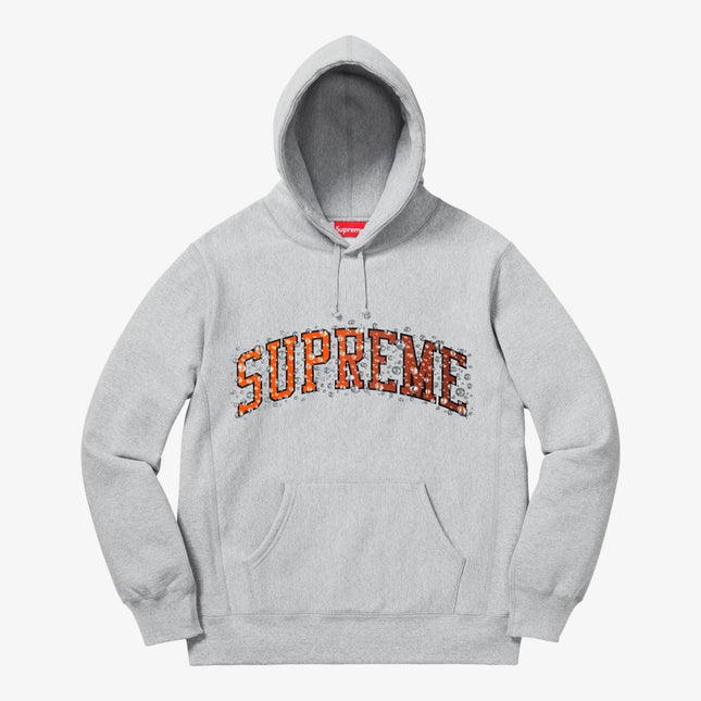 Supreme Hooded Sweatshirt 'Water Arc' Heather Grey (FW18) - SOLE SERIOUSS (1)