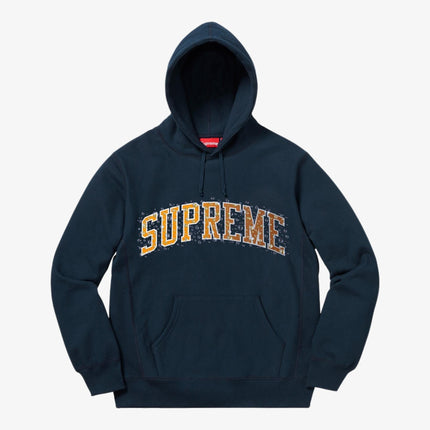 Supreme Hooded Sweatshirt 'Water Arc' Navy (FW18) - SOLE SERIOUSS (1)