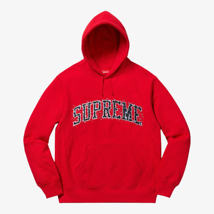 Supreme Hooded Sweatshirt 'Water Arc' Red (FW18) - SOLE SERIOUSS (1)