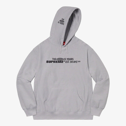 Supreme Hooded Sweatshirt 'World Is Yours' Grey (SS21) - SOLE SERIOUSS (1)