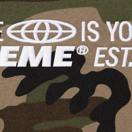 Supreme Hooded Sweatshirt 'World Is Yours' Woodland Camo (SS21) - SOLE SERIOUSS (2)