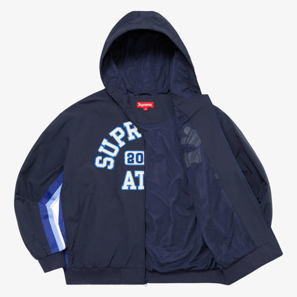 Supreme Hooded Track Jacket 'Applique' Navy (SS23) - SOLE SERIOUSS (2)