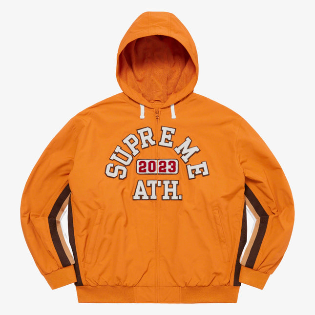 Supreme Hooded Track Jacket 'Applique' Orange (SS23) - SOLE SERIOUSS (1)