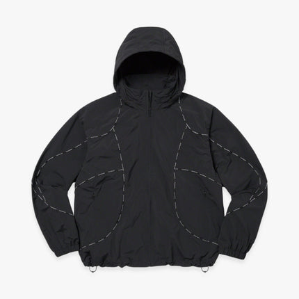 Supreme Hooded Track Jacket 'Logo Piping' Black (FW23) - SOLE SERIOUSS (1)