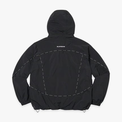 Supreme Hooded Track Jacket 'Logo Piping' Black (FW23) - SOLE SERIOUSS (2)