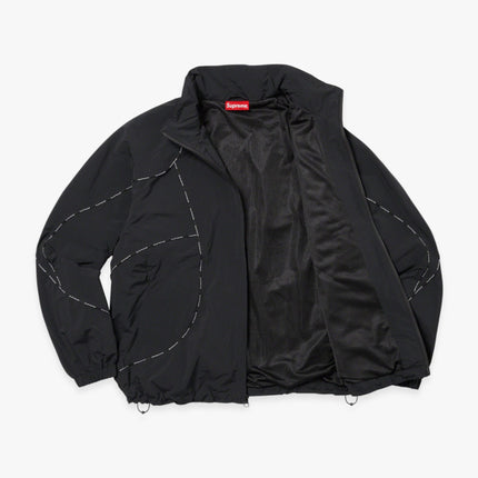 Supreme Hooded Track Jacket 'Logo Piping' Black (FW23) - SOLE SERIOUSS (3)