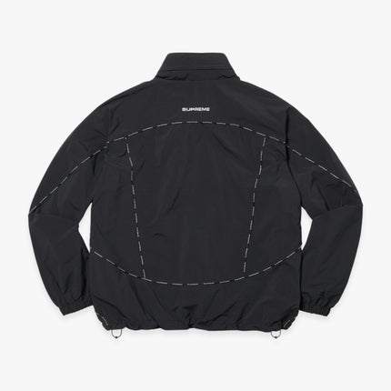 Supreme Hooded Track Jacket 'Logo Piping' Black (FW23) - SOLE SERIOUSS (5)