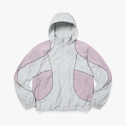 Supreme Hooded Track Jacket 'Logo Piping' Grey (FW23) - SOLE SERIOUSS (1)