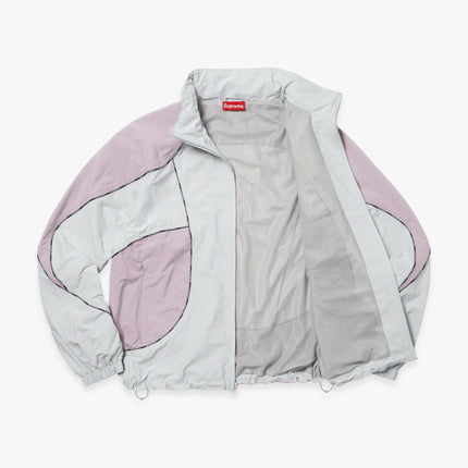 Supreme Hooded Track Jacket 'Logo Piping' Grey (FW23) - SOLE SERIOUSS (5)