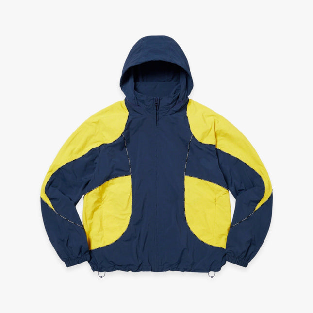 Supreme Hooded Track Jacket 'Logo Piping' Navy (FW23) - SOLE SERIOUSS (1)