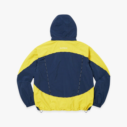 Supreme Hooded Track Jacket 'Logo Piping' Navy (FW23) - SOLE SERIOUSS (2)