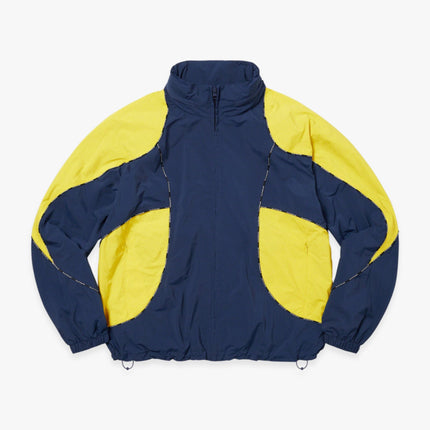 Supreme Hooded Track Jacket 'Logo Piping' Navy (FW23) - SOLE SERIOUSS (3)