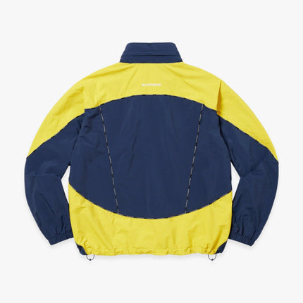 Supreme Hooded Track Jacket 'Logo Piping' Navy (FW23) - SOLE SERIOUSS (4)