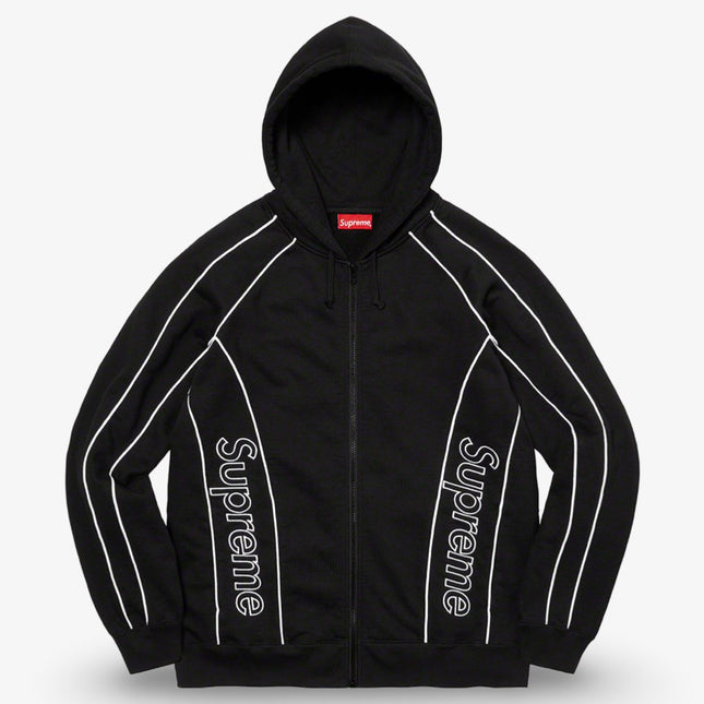 Supreme Hooded Track Paneled Zip Up Hooded Sweatshirt Black (FW21) - SOLE SERIOUSS (1)