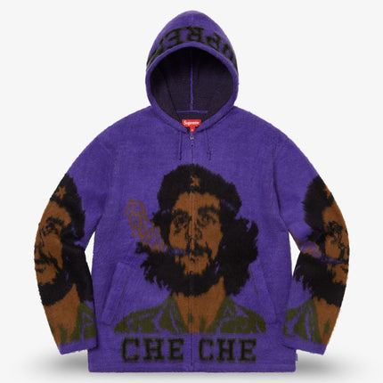 Supreme Hooded Zip Up Sweater 'Che' Purple (SS21) - SOLE SERIOUSS (1)