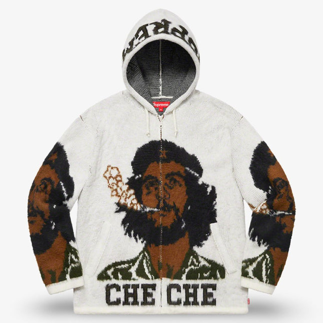 Supreme Hooded Zip Up Sweater 'Che' White (SS21) - SOLE SERIOUSS (1)