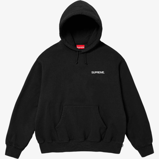 Supreme ‘Immortal Beloved / Circle Logo 274-190’ Hooded Sweatshirt Black (SS24) - SOLE SERIOUSS (1)