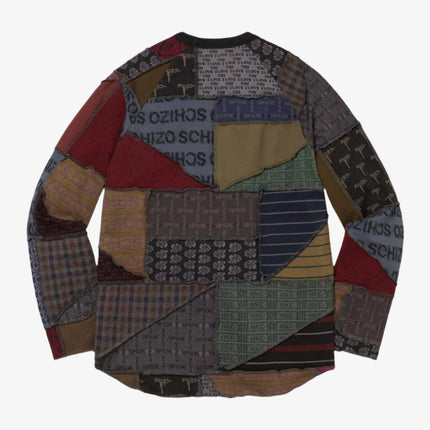 Supreme L/S Long Sleeve Top 'Patchwork Jacquard' Black (SS23) | SOLE SERIOUSS [2]