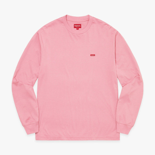 Supreme L/S Tee 'Small Box' Pink SS23 - SOLE SERIOUSS (1)