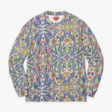 Supreme L/S Tee 'Small Box' Tapestry (SS23) - SOLE SERIOUSS (1)