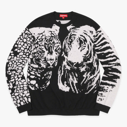 Supreme L/S Top 'Big Cats Jacquard' Black (SS23) - SOLE SERIOUSS (1)