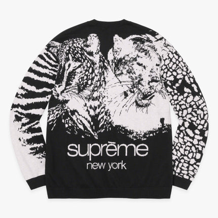 Supreme L/S Top 'Big Cats Jacquard' Black (SS23) - SOLE SERIOUSS (2)