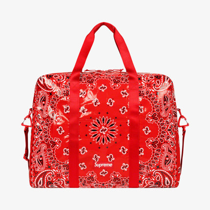 Supreme Large Duffle Bag 'Bandana Tarp' Red (SS21) - SOLE SERIOUSS (1)