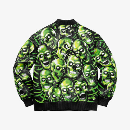 Supreme Leather Bomber Jacket 'Skull Pie' Black (SS18) - SOLE SERIOUSS (3)