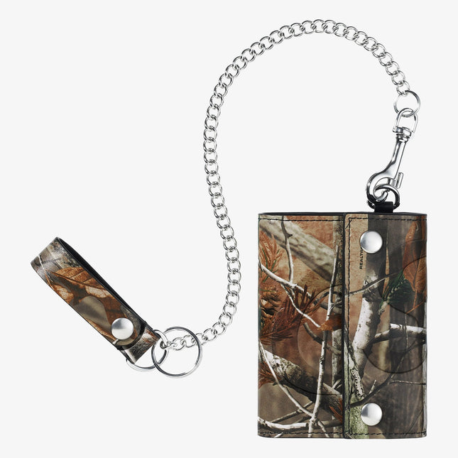 Supreme Leather Chain Wallet Realtree AP Camo (FW25) | SOLE SERIOUSS [1]