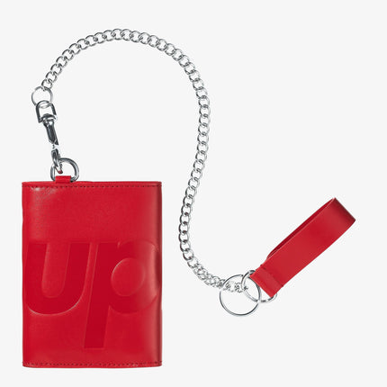 Supreme Leather Chain Wallet Red (FW25) | SOLE SERIOUSS [2]