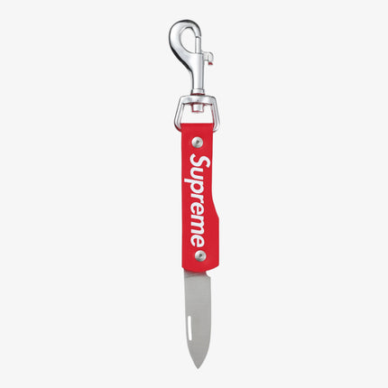 Supreme Leather Clip Knife Red (FW25) | SOLE SERIOUSS [1]