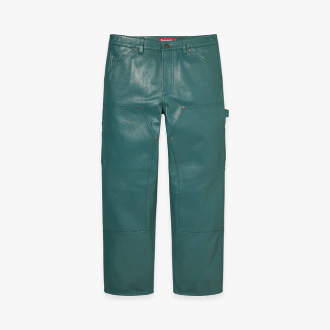 Supreme Leather Double Knee Pant Dusty Teal (FW23) - SOLE SERIOUSS (1)