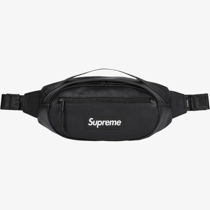Supreme Leather Waist Bag Black (FW24) | SOLE SERIOUSS [1]