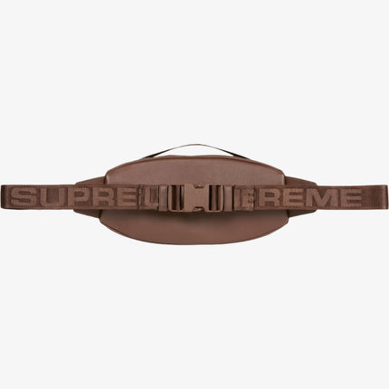 Supreme Leather Waist Bag Brown (FW24) | SOLE SERIOUSS [3]