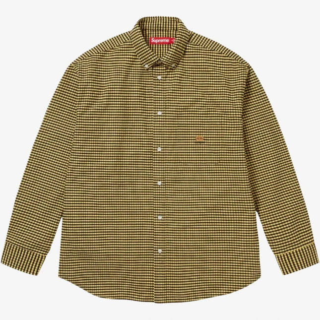 Supreme Loose Fit Flannel Oxford Shirt Yellow Plaid (FW24) - SOLE SERIOUSS (1)