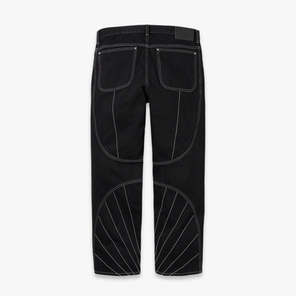 Supreme Loose Fit Jean 'Radial Embroidered' Black (FW23) - SOLE SERIOUSS (2)