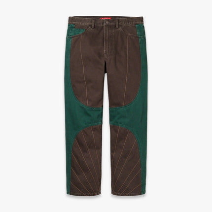 Supreme Loose Fit Jean 'Radial Embroidered' Brown (FW23) - SOLE SERIOUSS (1)