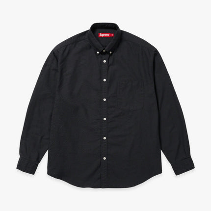 Supreme Loose Fit Oxford Shirt Black (FW23) - SOLE SERIOUSS (1)