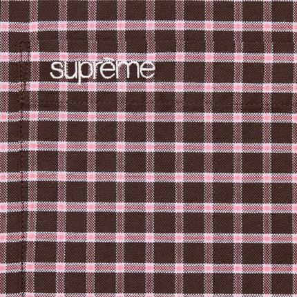 Supreme Loose Fit Oxford Shirt Brown Plaid (FW23) - SOLE SERIOUSS (2)