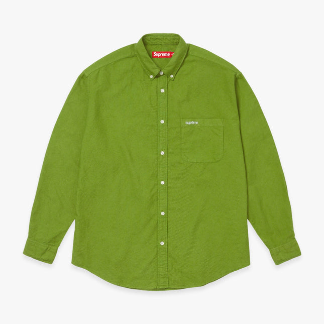 Supreme Loose Fit Oxford Shirt Dyed Green (FW23) - SOLE SERIOUSS (1)