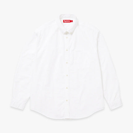 Supreme Loose Fit Oxford Shirt White (FW23) - SOLE SERIOUSS (1)