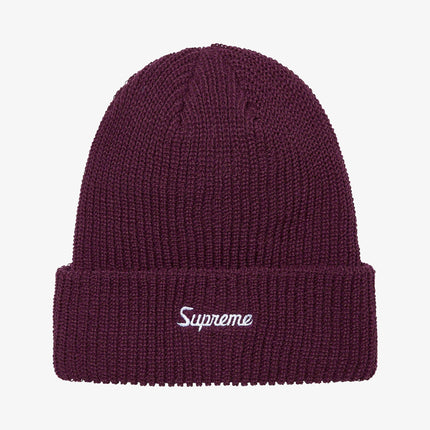 Supreme Loose Gauge Beanie Eggplant (FW21) - SOLE SERIOUSS (1)