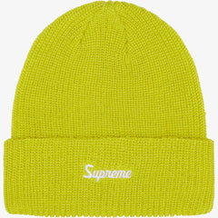 Supreme Loose Gauge Beanie Lime Yellow (FW24) - SOLE SERIOUSS (1)