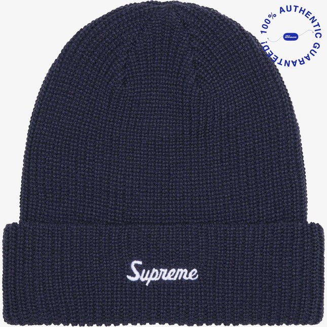 Supreme Loose Gauge Beanie Navy Blue (FW25) | SOLE SERIOUSS [1]