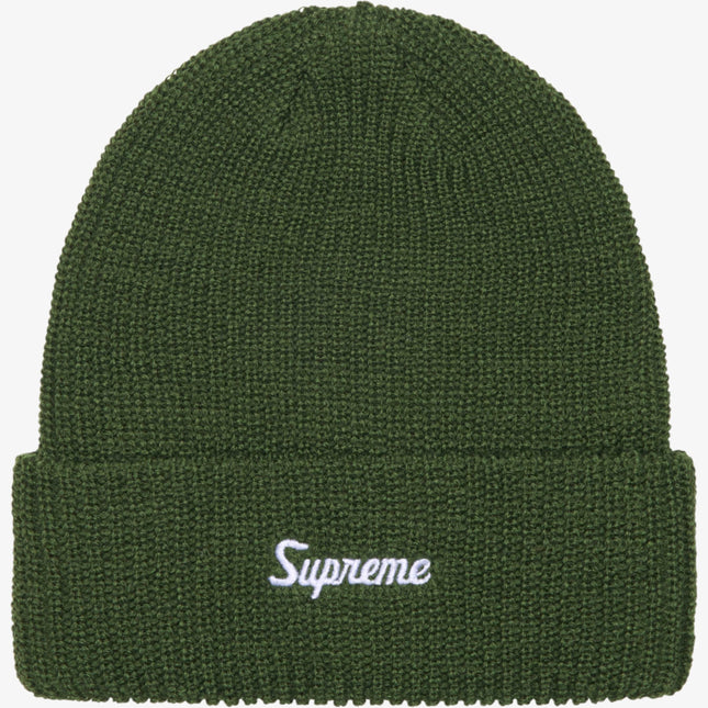 Supreme Loose Gauge Beanie Olive (FW24) - SOLE SERIOUSS (1)